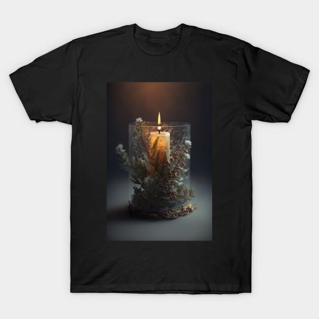 If nature was a candle - Candle in a glass decorated with nature T-Shirt by UmagineArts